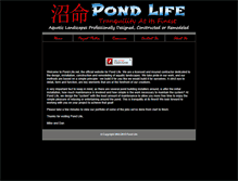 Tablet Screenshot of pond-life.net
